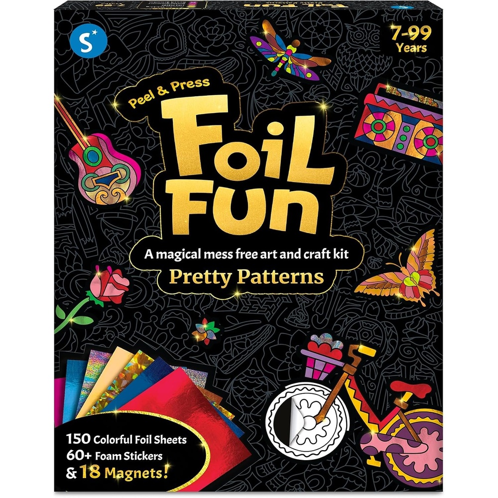 image:imageSkillmatics Foil Fun Disney Princess Foil Art amp Craft Kit Gift for Kids Travel Toy MessFree Sticker Activity DIY Decor For Fans of Cinderella Ariel amp Jasmine Girls amp Boys Ages 4 5 6 7 85 Pretty Patterns