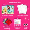 Skillmatics Foil Fun Disney Princess, Foil Art & Craft Kit, Gift for Kids | Travel Toy, Mess-Free Sticker Activity, DIY Decor, For Fans of Cinderella, Ariel & Jasmine, Girls & Boys Ages 4, 5, 6, 7, 8(1. Disney Princess)
