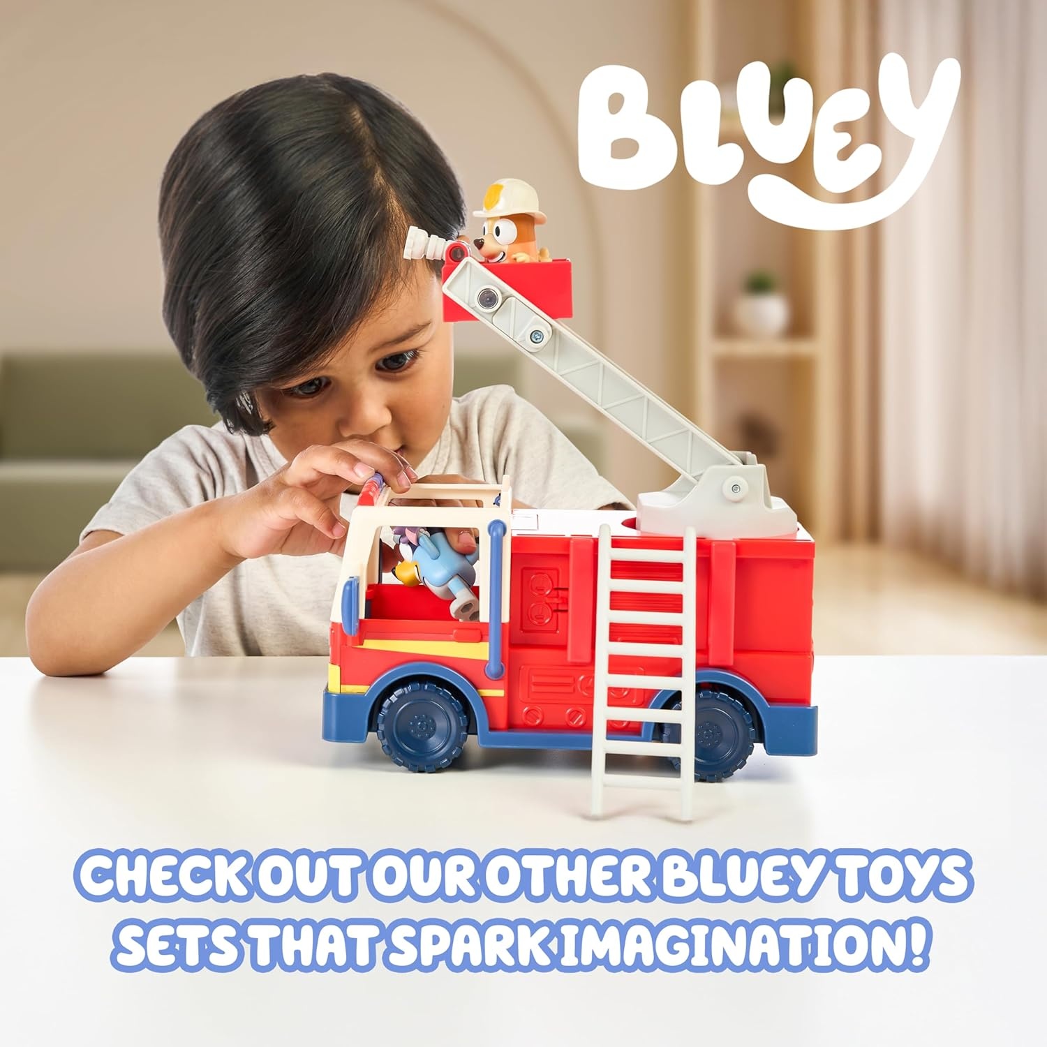 image:imageBLUEY Adventure Plane Airplane Toys Pilot Figure and Accessories Open side with folddown stairs family seating and luggage storage in this airplanes for kids playsetGarbage Truck