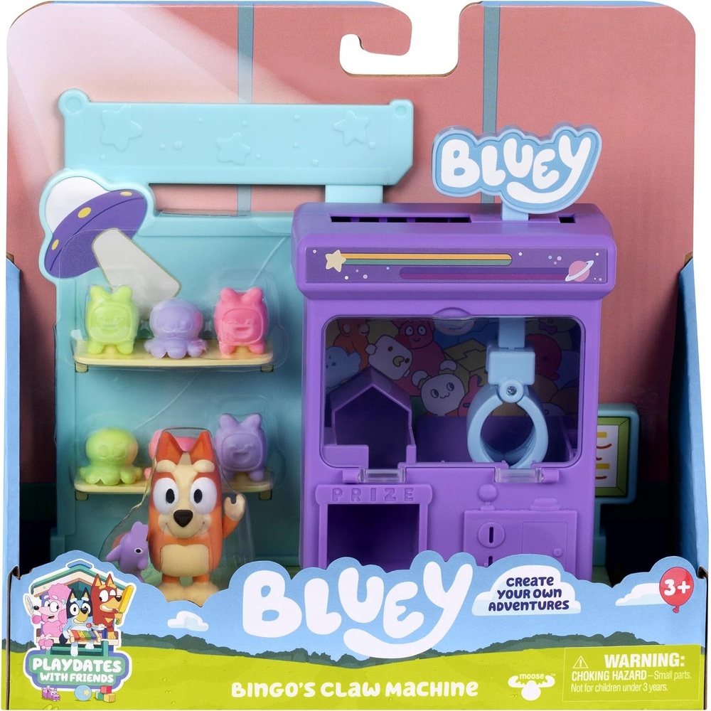 image:imageBluey Bingos Claw Machine Playset Working Claw 6 Prizes Includes articulated 25in Bingo figure with Grey Dancer from The Claw episode kids toy ages 3Bingos Claw Machine