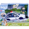 BLUEY Adventure Plane, Airplane Toys, Pilot Figure and Accessories | Open side with fold-down stairs, family seating, and luggage storage in this airplanes for kids playset(Police Car)
