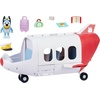 BLUEY Adventure Plane, Airplane Toys, Pilot Figure and Accessories | Open side with fold-down stairs, family seating, and luggage storage in this airplanes for kids playset(Plane)