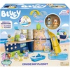 Bluey Cruise Ship Playset, Features 5 Play Areas, Water Slide, Rock Wall, Speedboat & Parasail, Includes 15+ Accessories, Sticker Sheet, & Exclusive Bingo Figures