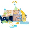 Bluey Cruise Ship Playset, Features 5 Play Areas, Water Slide, Rock Wall, Speedboat & Parasail, Includes 15+ Accessories, Sticker Sheet, & Exclusive Bingo Figures