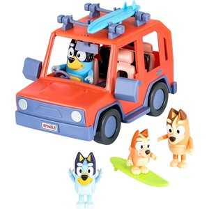 BLUEY Adventure Plane, Airplane Toys, Pilot Figure and Accessories | Open side with fold-down stairs, family seating, and luggage storage in this airplanes for kids playset(Family Vehicle)