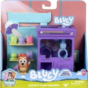 Bluey Bingo’s Claw Machine Playset, Working Claw, 6 Prizes | Includes articulated 2.5in Bingo figure with Grey Dancer; from The Claw episode, kids toy ages 3+(Bingo’s Claw Machine)