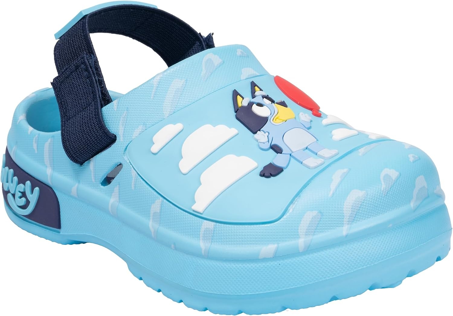 image:imageBluey Officially Licensed Kids Clogs Lightweight SlipOn Sandals with Back Strap Water Shoes for Toddlers amp ChildrenLight Blue