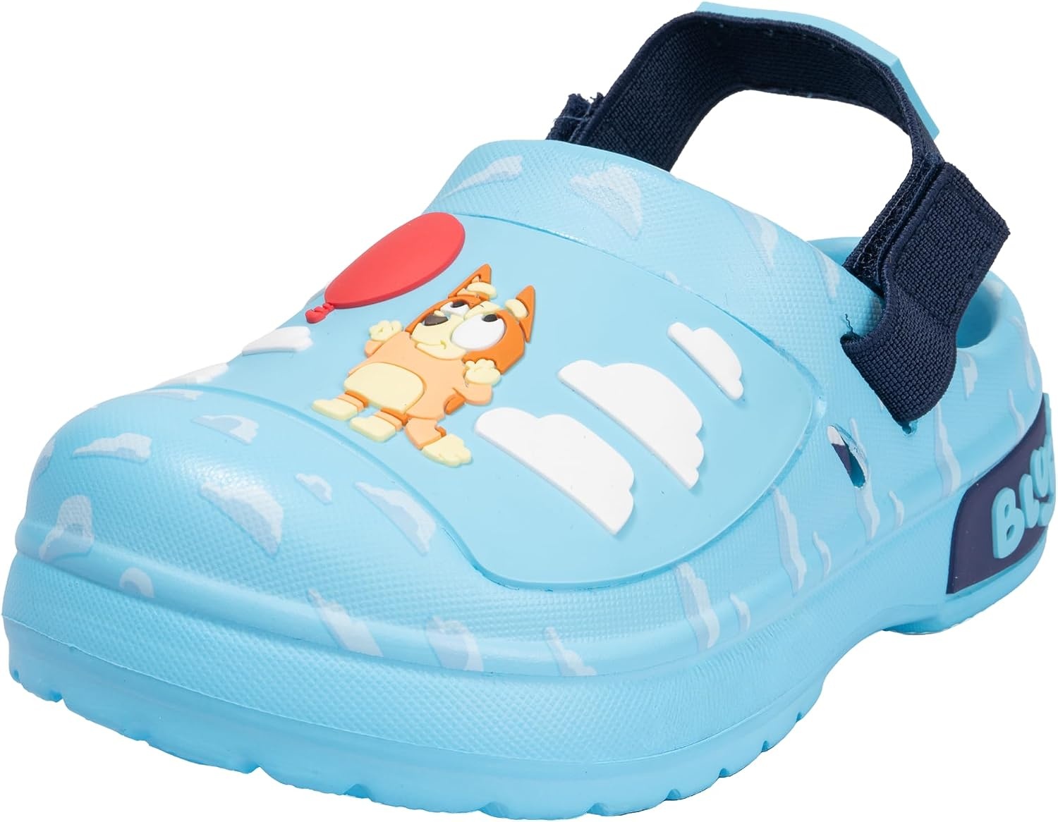 image:imageBluey Officially Licensed Kids Clogs Lightweight SlipOn Sandals with Back Strap Water Shoes for Toddlers amp ChildrenLight Blue
