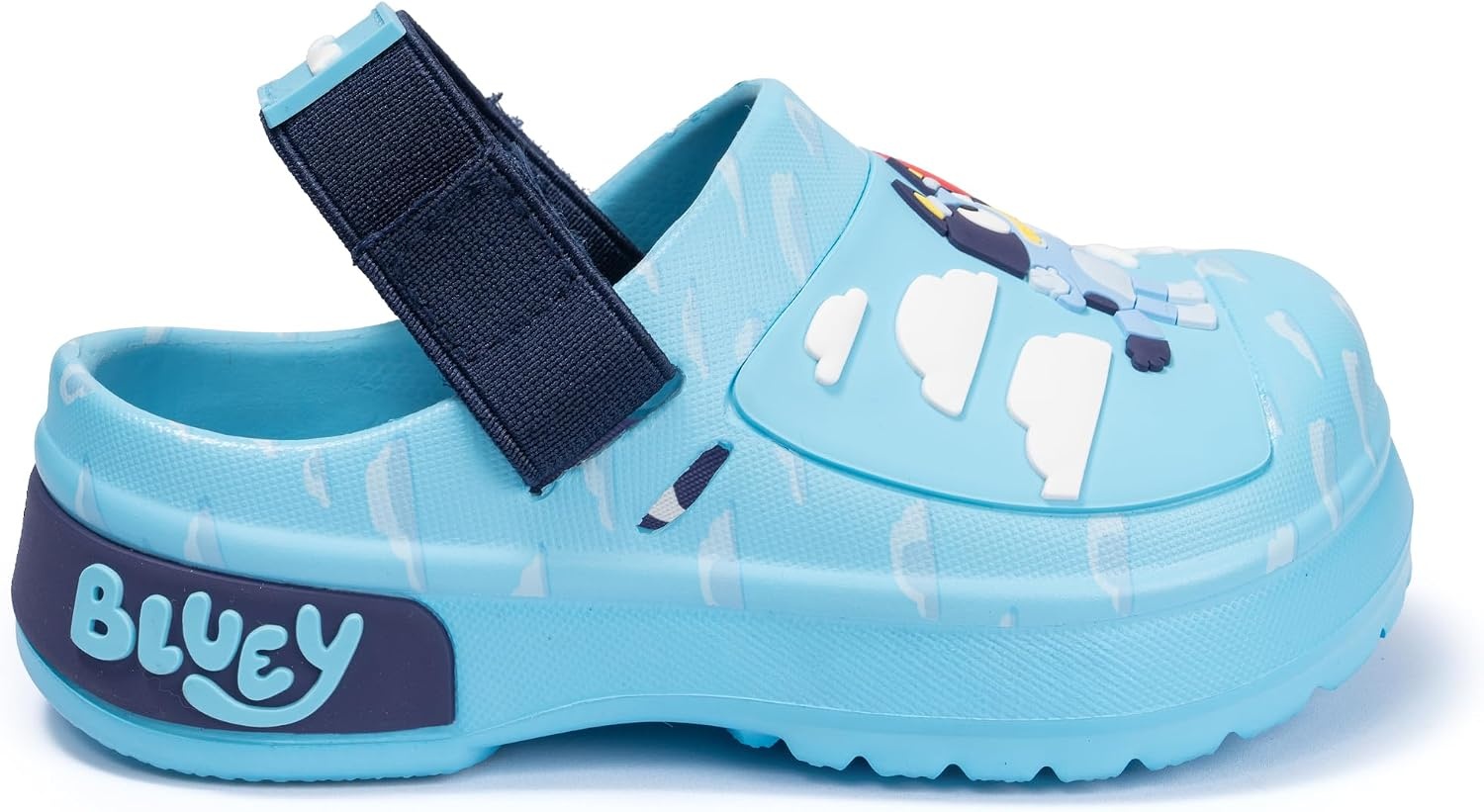 image:imageBluey Officially Licensed Kids Clogs Lightweight SlipOn Sandals with Back Strap Water Shoes for Toddlers amp ChildrenLight Blue