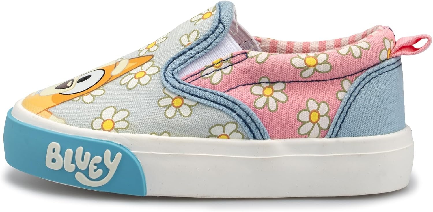 image:imageBluey Shoes for Kids Slip On Toddler Sneakers for Boys and GirlsPinkBlue