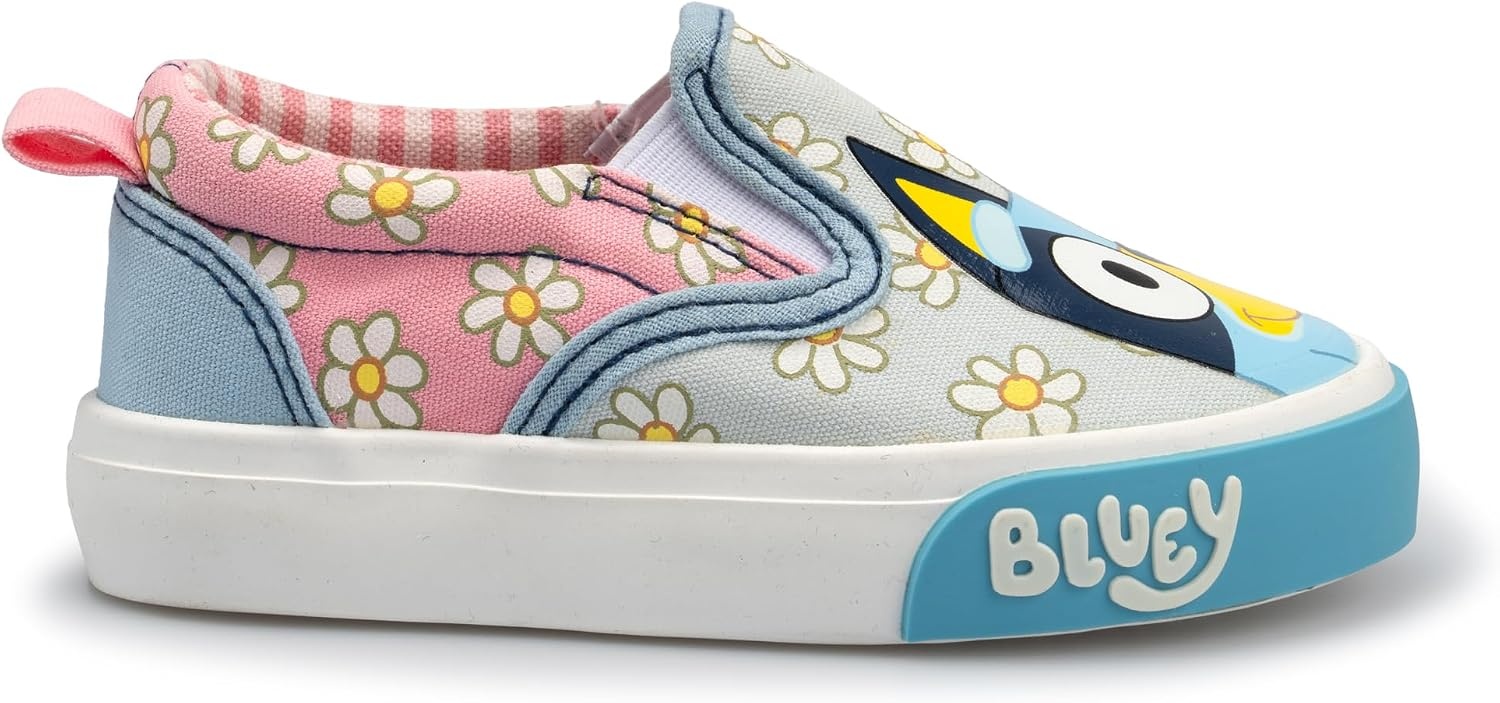 image:imageBluey Shoes for Kids Slip On Toddler Sneakers for Boys and GirlsPinkBlue