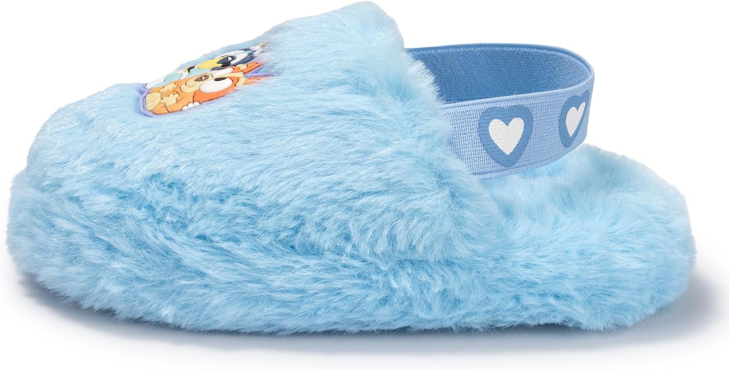 image:imageBluey amp Bingo Furry Slippers for Toddlers Officially Licensed House Shoes for boys and girlsBlue