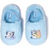 Bluey & Bingo Furry Slippers for Toddlers- Officially Licensed House Shoes for boys and girls(Blue)