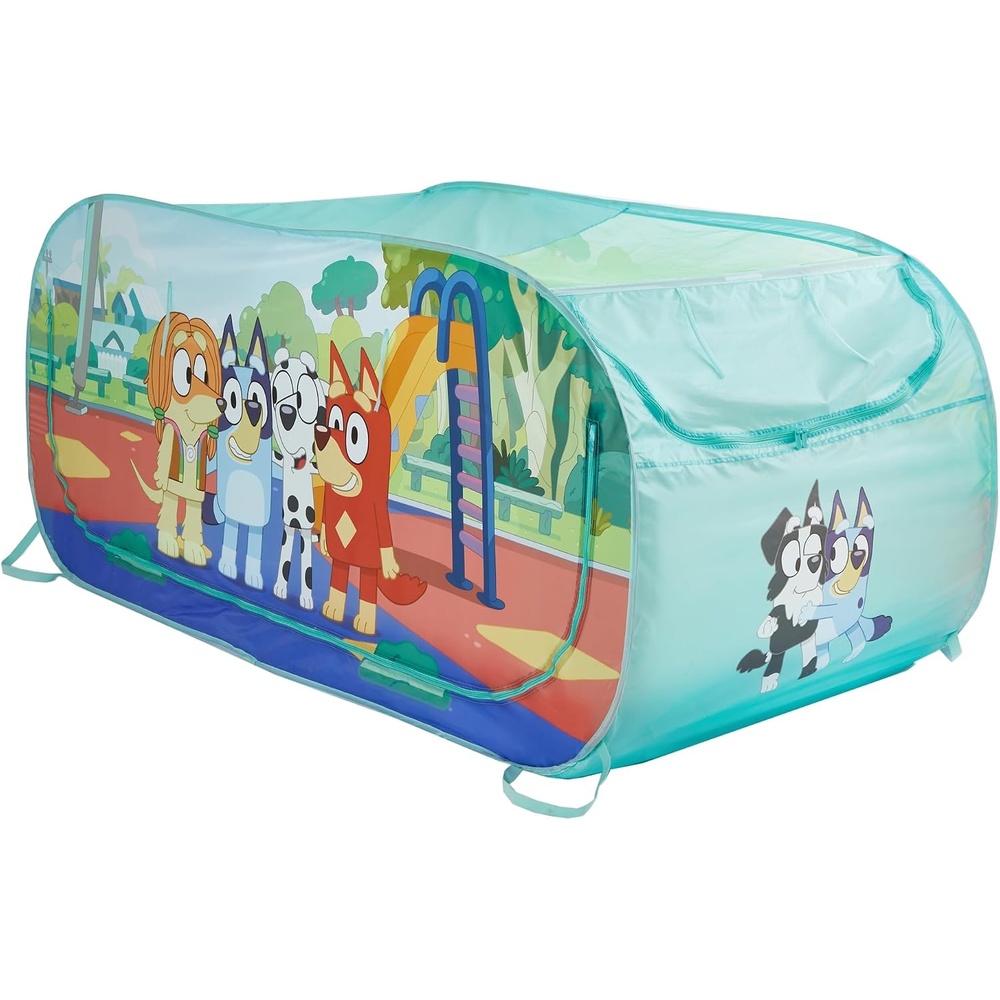 image:imageBluey 2 in 1 Kids Pop Up Play Tent and Twin Bed Tent for Pretend and Imaginative PlayBluey