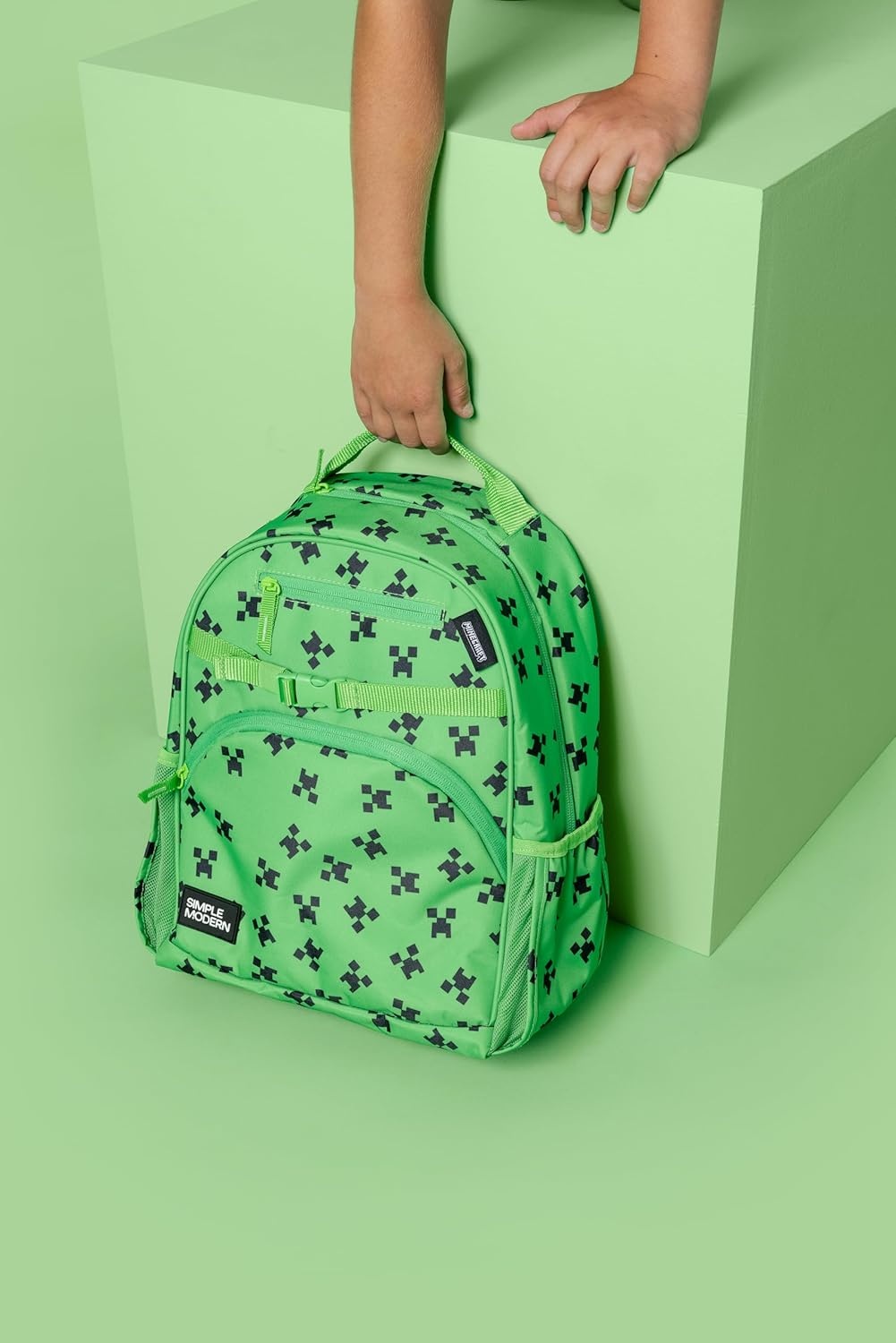 image:imageSimple Modern Medium Bluey Toddler Backpack for School Girls and Boys Kindergarten Elementary Kids Backpack Fletcher Collection Kids 15 tall Bluey SkyMinecraft Creeper