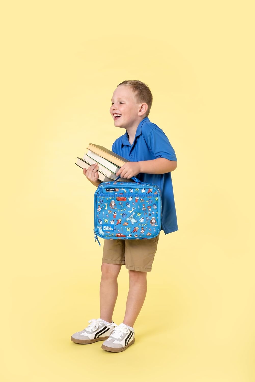 image:imageSimple Modern Medium Bluey Toddler Backpack for School Girls and Boys Kindergarten Elementary Kids Backpack Fletcher Collection Kids 15 tall Bluey SkyDisney Pixar Mashup on Blue