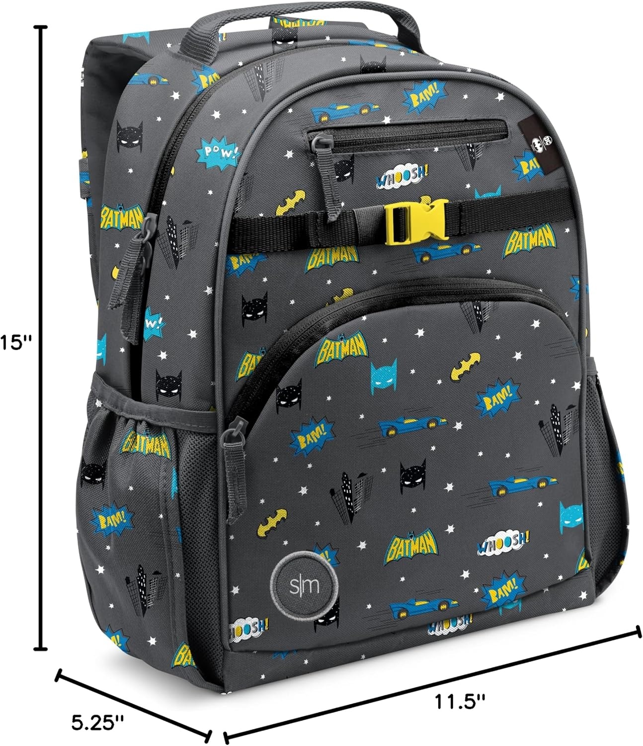 image:imageSimple Modern Medium Bluey Toddler Backpack for School Girls and Boys Kindergarten Elementary Kids Backpack Fletcher Collection Kids 15 tall Bluey SkyDc Batman Pow