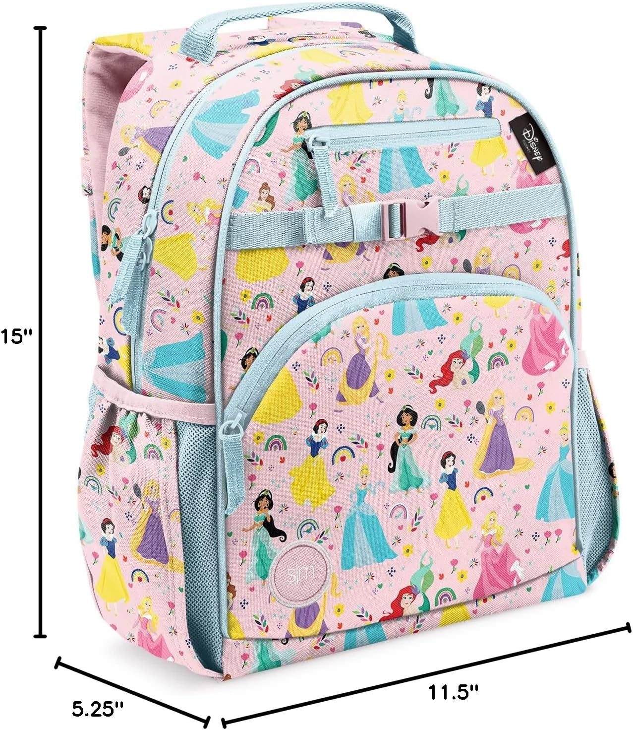 image:imageSimple Modern Medium Bluey Toddler Backpack for School Girls and Boys Kindergarten Elementary Kids Backpack Fletcher Collection Kids 15 tall Bluey SkyDisney Princess Rainbows