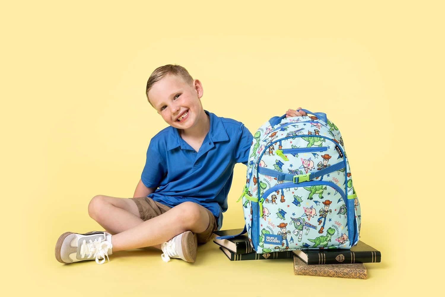 image:imageSimple Modern Medium Bluey Toddler Backpack for School Girls and Boys Kindergarten Elementary Kids Backpack Fletcher Collection Kids 15 tall Bluey SkyDisney Buzz and Woody Adventures