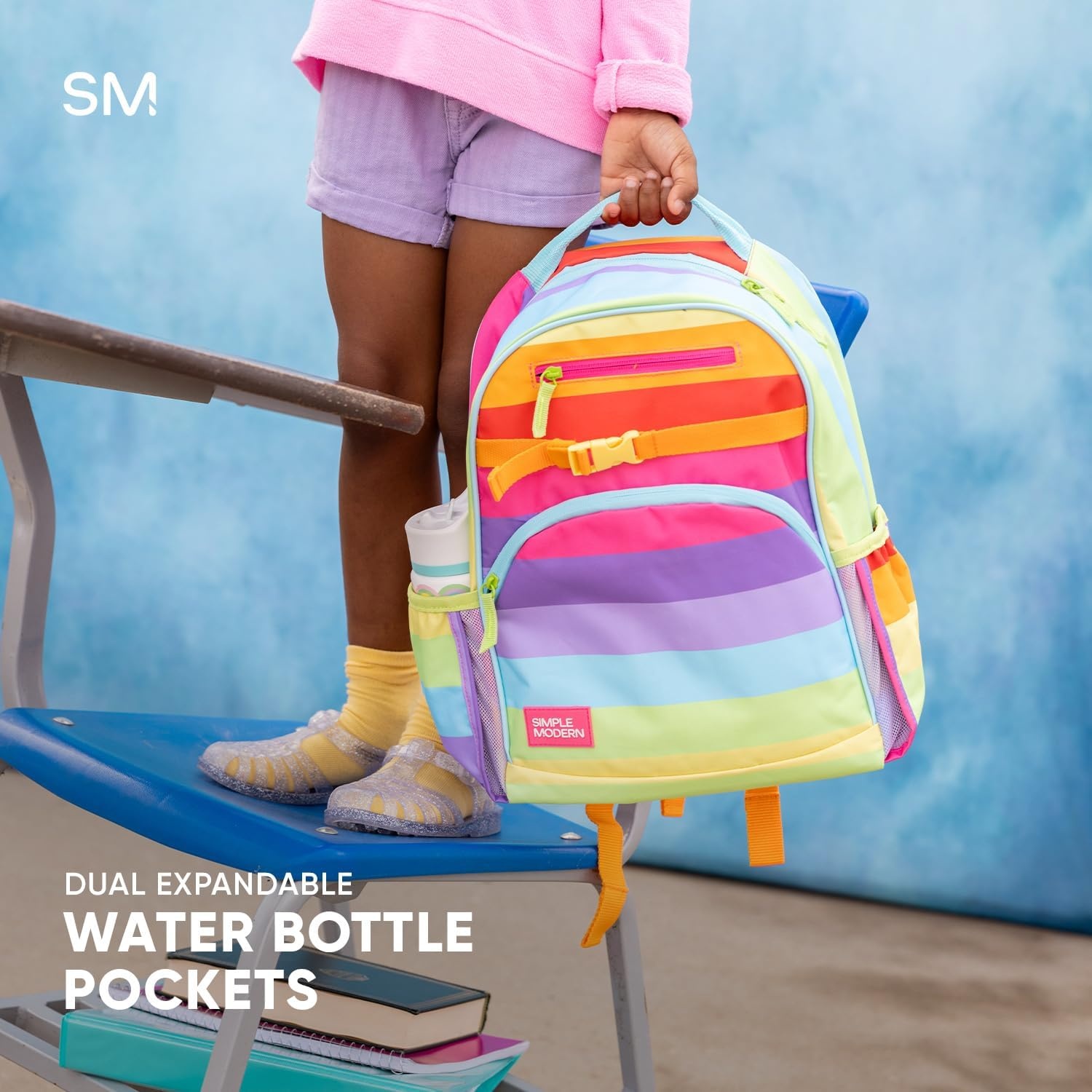 image:imageSimple Modern Medium Bluey Toddler Backpack for School Girls and Boys Kindergarten Elementary Kids Backpack Fletcher Collection Kids 15 tall Bluey SkyDc Batman Pow