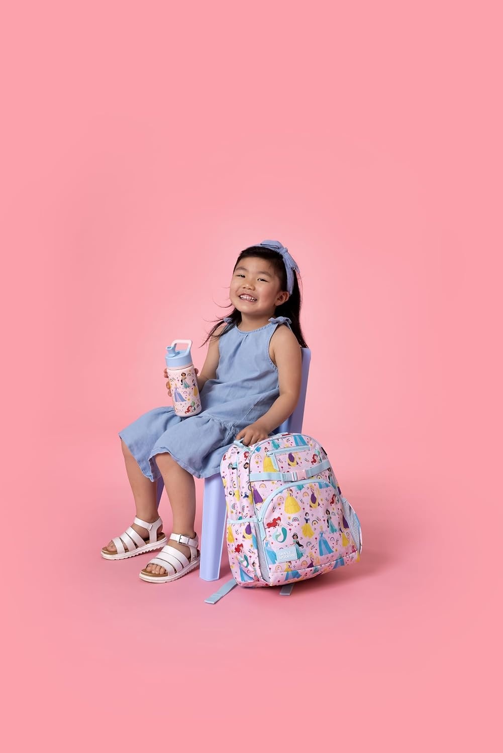 image:imageSimple Modern Medium Bluey Toddler Backpack for School Girls and Boys Kindergarten Elementary Kids Backpack Fletcher Collection Kids 15 tall Bluey SkyDisney Princess Rainbows