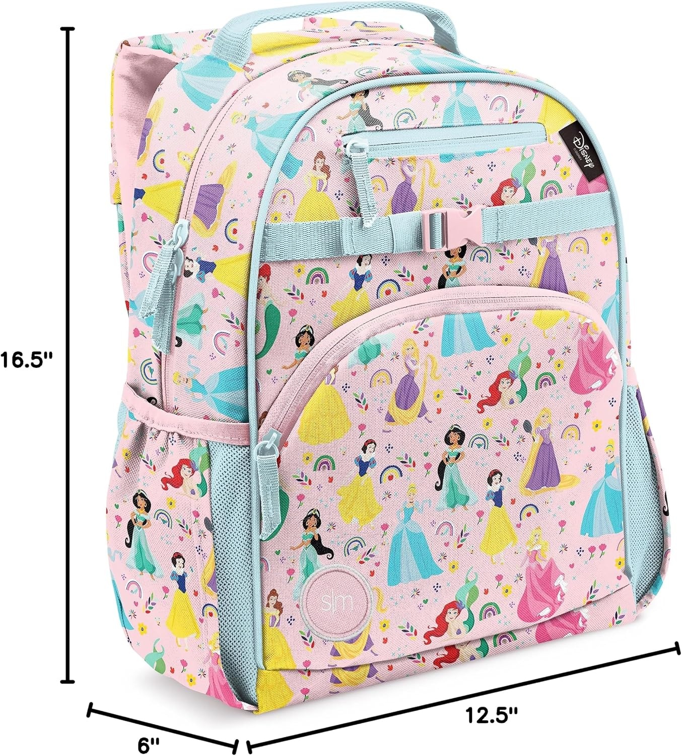 image:imageSimple Modern Medium Bluey Toddler Backpack for School Girls and Boys Kindergarten Elementary Kids Backpack Fletcher Collection Kids 15 tall Bluey SkyDisney Princess Rainbows
