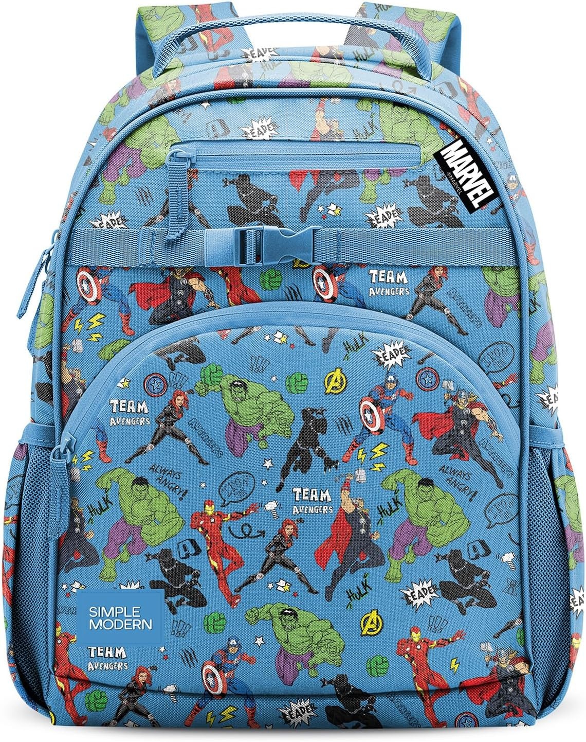 image:imageSimple Modern Medium Bluey Toddler Backpack for School Girls and Boys Kindergarten Elementary Kids Backpack Fletcher Collection Kids 15 tall Bluey SkyMarvel Avengers Heroes