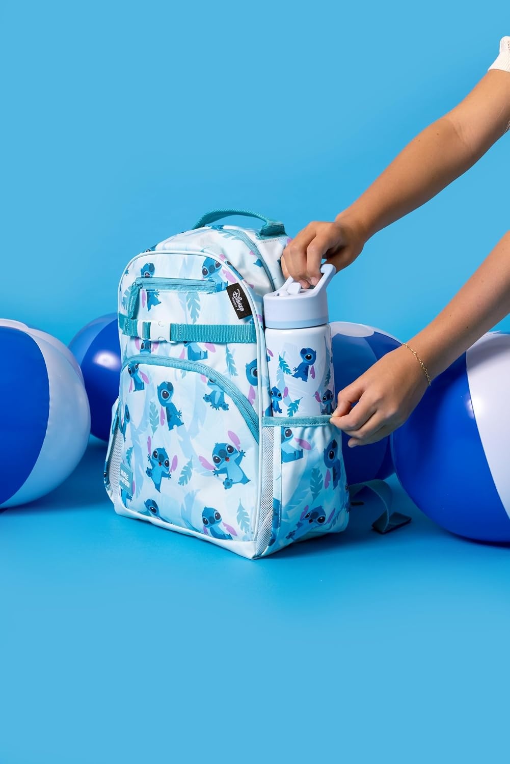 image:imageSimple Modern Medium Bluey Toddler Backpack for School Girls and Boys Kindergarten Elementary Kids Backpack Fletcher Collection Kids 15 tall Bluey SkyDisney Tropical Stitch