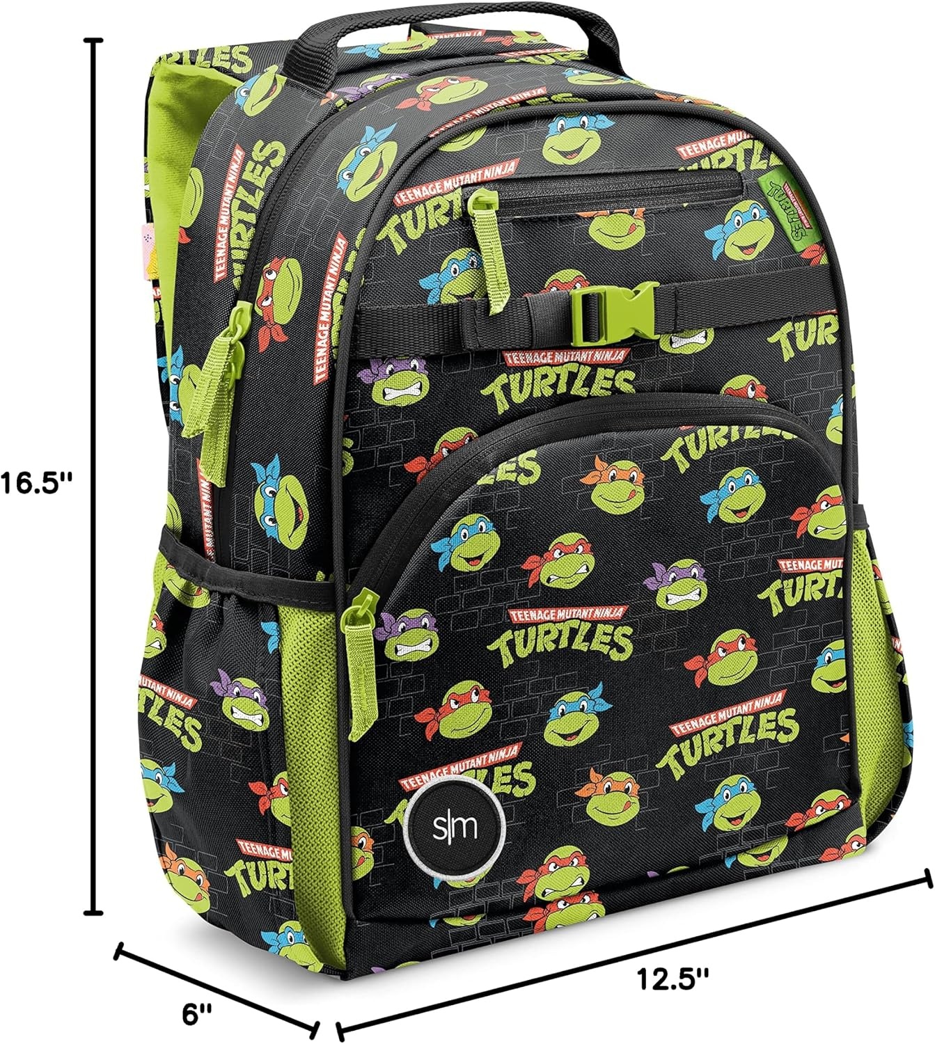 image:imageSimple Modern Medium Bluey Toddler Backpack for School Girls and Boys Kindergarten Elementary Kids Backpack Fletcher Collection Kids 15 tall Bluey SkyTmnt Turtles Unite