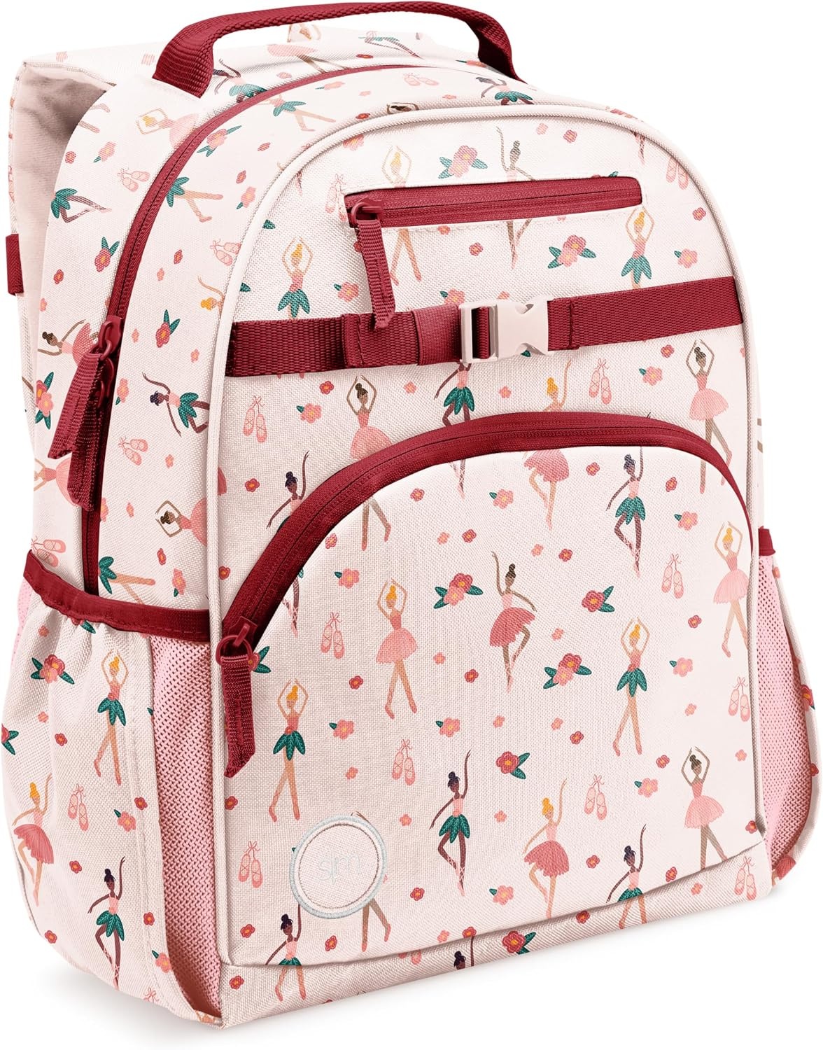 image:imageSimple Modern Medium Bluey Toddler Backpack for School Girls and Boys Kindergarten Elementary Kids Backpack Fletcher Collection Kids 15 tall Bluey SkyPink Ballerina