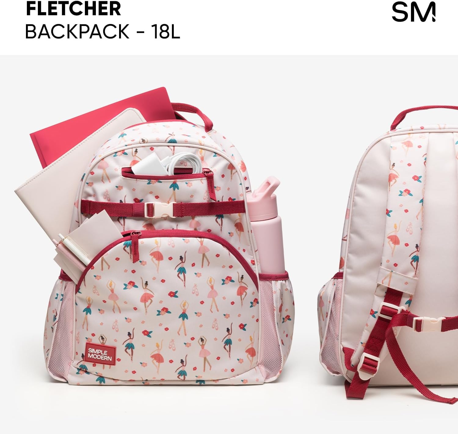 image:imageSimple Modern Medium Bluey Toddler Backpack for School Girls and Boys Kindergarten Elementary Kids Backpack Fletcher Collection Kids 15 tall Bluey SkyDisney Princess Rainbows