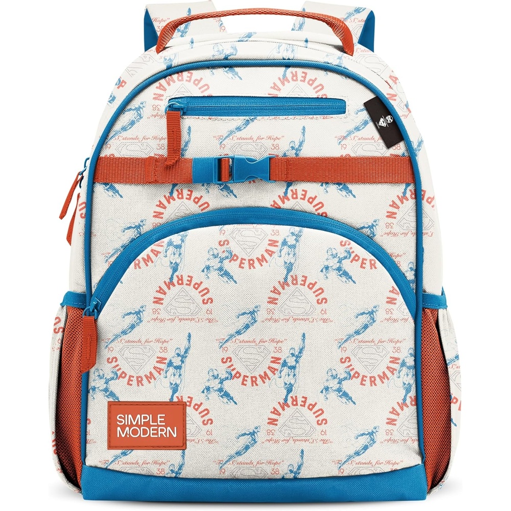 image:imageSimple Modern Medium Bluey Toddler Backpack for School Girls and Boys Kindergarten Elementary Kids Backpack Fletcher Collection Kids 15 tall Bluey SkyDc Superman Stand for Hope