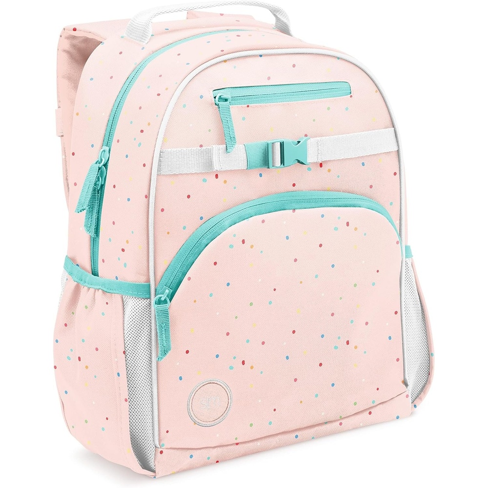 image:imageSimple Modern Medium Bluey Toddler Backpack for School Girls and Boys Kindergarten Elementary Kids Backpack Fletcher Collection Kids 15 tall Bluey SkyRainbow Speckles