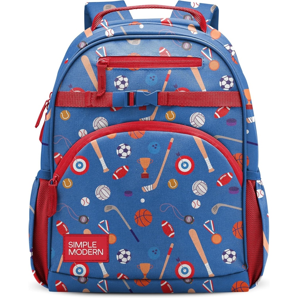 image:imageSimple Modern Medium Bluey Toddler Backpack for School Girls and Boys Kindergarten Elementary Kids Backpack Fletcher Collection Kids 15 tall Bluey SkySports Balls