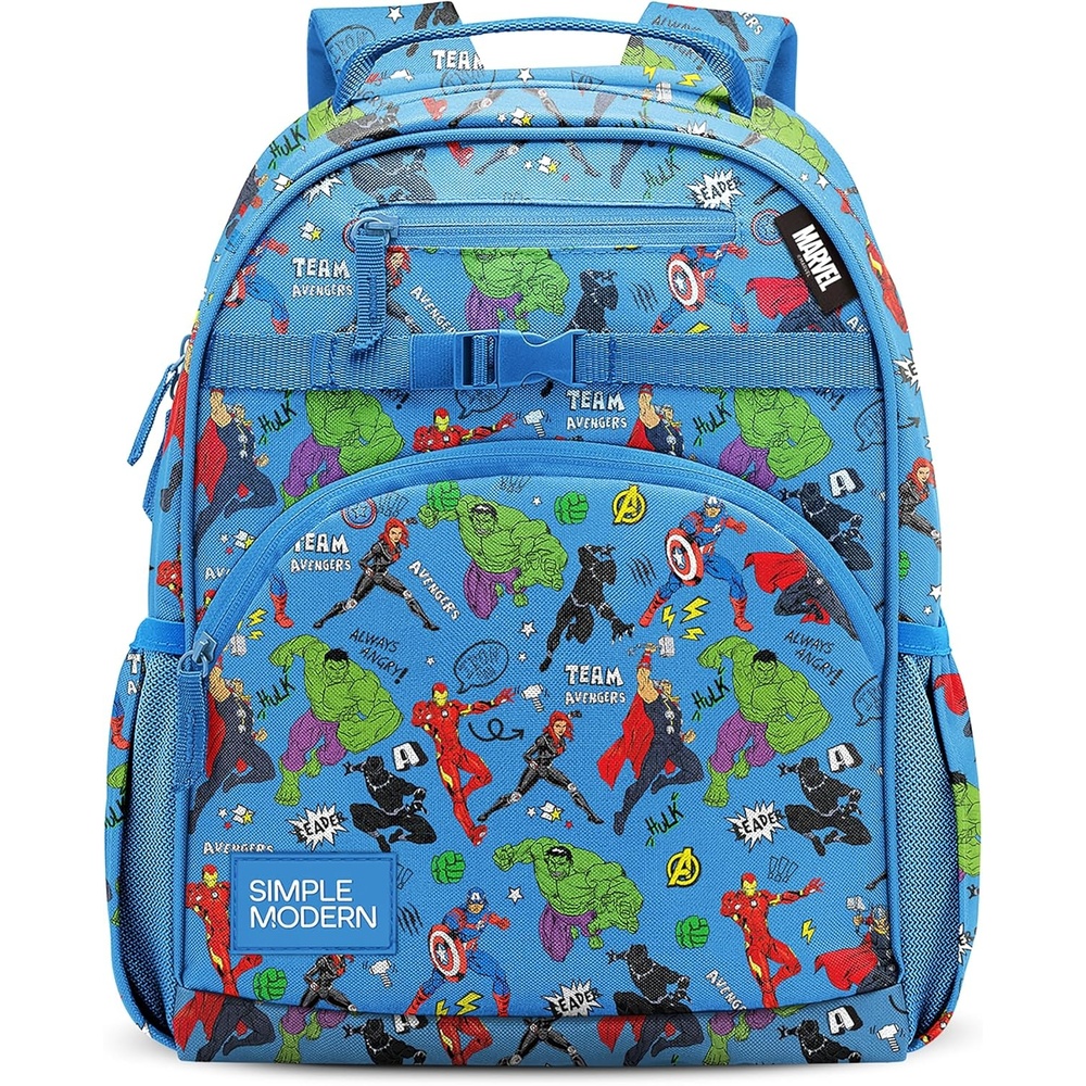 image:imageSimple Modern Medium Bluey Toddler Backpack for School Girls and Boys Kindergarten Elementary Kids Backpack Fletcher Collection Kids 15 tall Bluey SkyMarvel Avengers Heroes