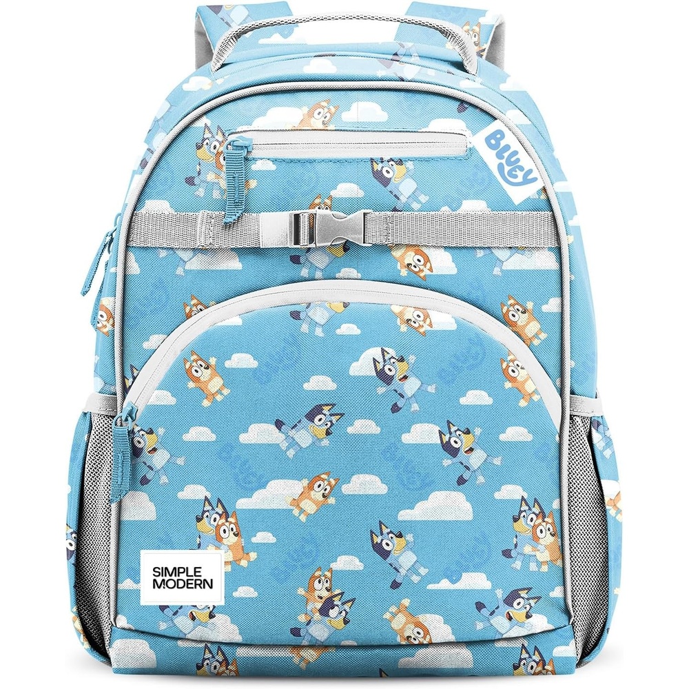 image:imageSimple Modern Medium Bluey Toddler Backpack for School Girls and Boys Kindergarten Elementary Kids Backpack Fletcher Collection Kids 15 tall Bluey SkyBluey Sky