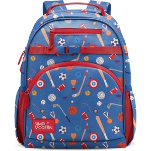 Simple Modern Medium Bluey Toddler Backpack for School Girls and Boys | Kindergarten Elementary Kids Backpack | Fletcher Collection | Kids – 15″ tall | Bluey Sky(-Sports Balls)