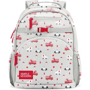 Simple Modern Medium Bluey Toddler Backpack for School Girls and Boys | Kindergarten Elementary Kids Backpack | Fletcher Collection | Kids – 15″ tall | Bluey Sky(-First Responders)