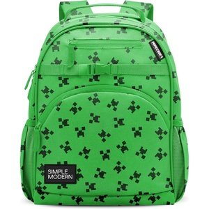 Simple Modern Medium Bluey Toddler Backpack for School Girls and Boys | Kindergarten Elementary Kids Backpack | Fletcher Collection | Kids – 15″ tall | Bluey Sky(Minecraft: Creeper)