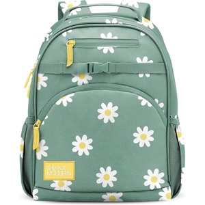 Simple Modern Medium Bluey Toddler Backpack for School Girls and Boys | Kindergarten Elementary Kids Backpack | Fletcher Collection | Kids – 15″ tall | Bluey Sky(-Sage Florals)
