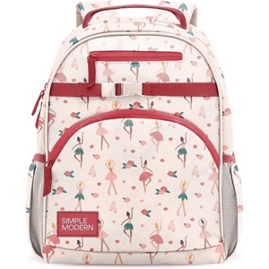 Simple Modern Medium Bluey Toddler Backpack for School Girls and Boys | Kindergarten Elementary Kids Backpack | Fletcher Collection | Kids – 15″ tall | Bluey Sky(-Pink Ballerina)