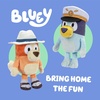 Bluey Friends 3 Pack Plush Toys, Winton, Honey and Mackenzie(Captain Bluey & Holiday Bingo)