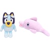 Bluey Friends 3 Pack Plush Toys, Winton, Honey and Mackenzie(Teddy Bluey & Grey Dancer)