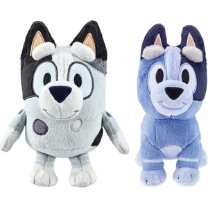 Bluey Friends 3 Pack Plush Toys, Winton, Honey and Mackenzie(Muffin & Socks)