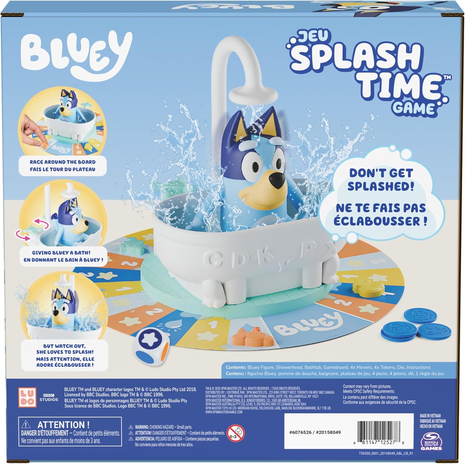 image:imageSpin Master Games Bluey Splash Time Board Game for Families