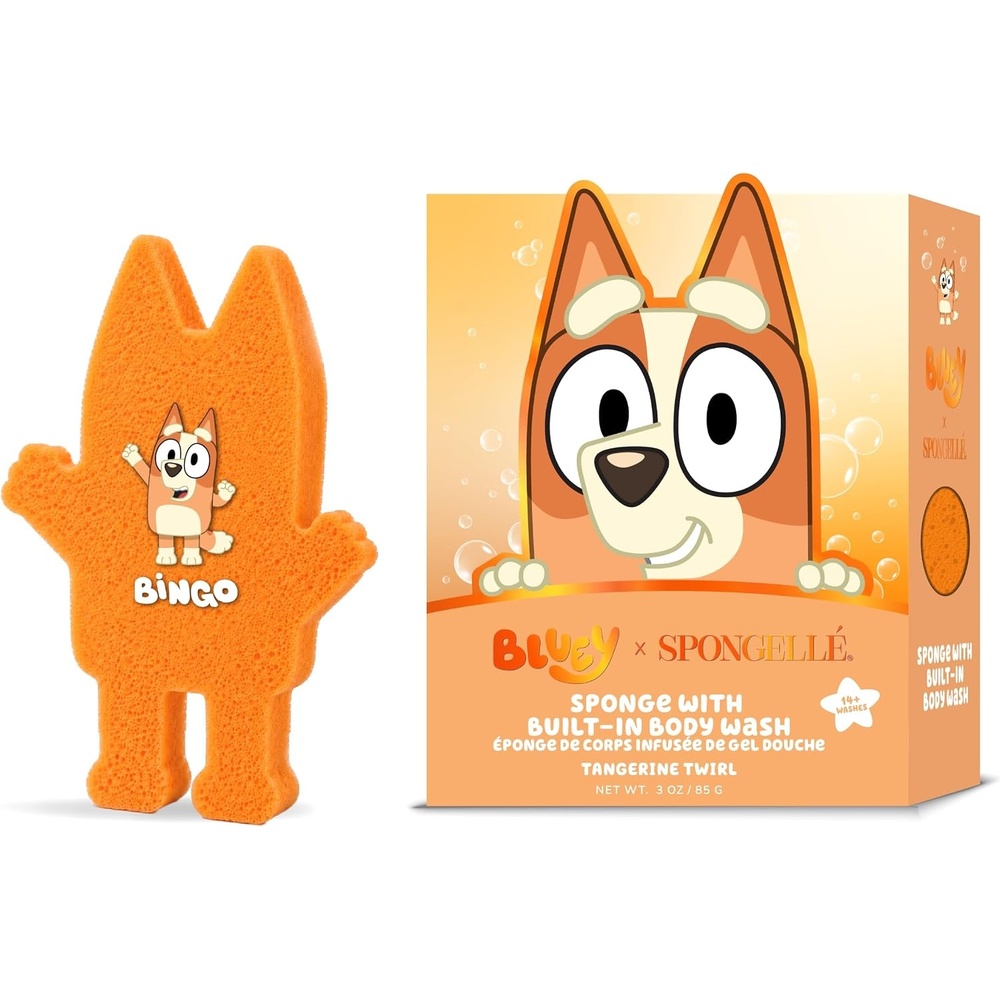 image:imageSpongelle Bingo Tangerine Twirl Body Buffer Bluey