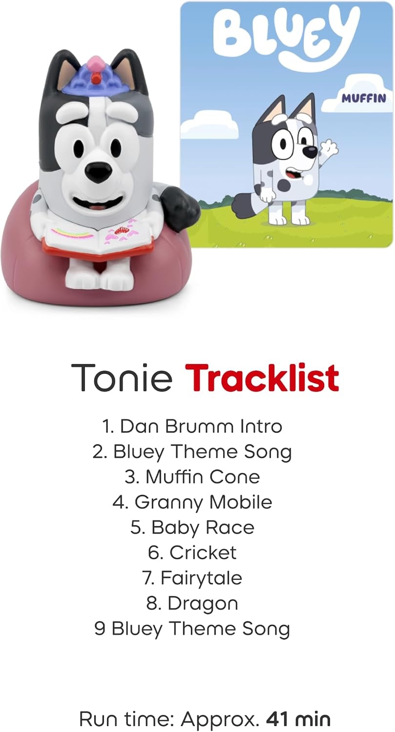 image:imageTonies Bluey Audio Toy Figurine 3 Pack Set Bluey Bingo Muffin