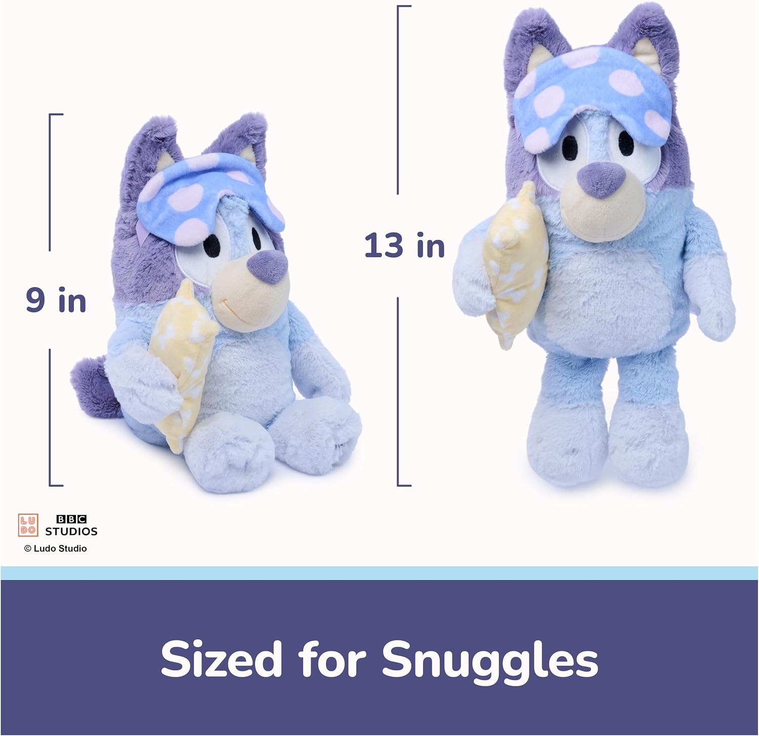 image:imageGUND Bedtime Bluey 13Inch Interactive Talking Musical Plush Toy for Babies