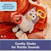GUND Bluey Sensory Take-Along Toy, 7-Inch Teething Ring Rattle Stroller Toy