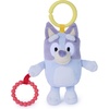 GUND Bluey Sensory Take-Along Toy, 7-Inch Teething Ring Rattle Stroller Toy